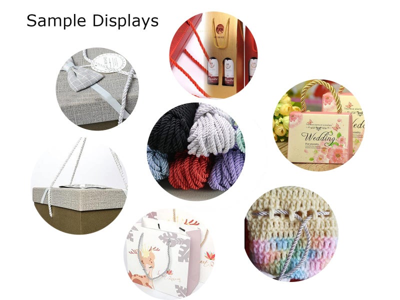 PAMIR TONG 5mm 3 Braided Cord Thread Decorative Twisted Satin Polyester Twine Choker Thread DIY Cord Jewelry Findings GD20SC150 (20 Bundles Multi-Color) - Image 4